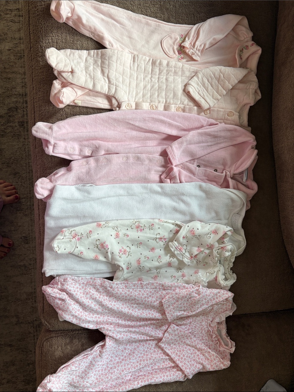 GAP Baby Girls Pink and White Sleepwear Set